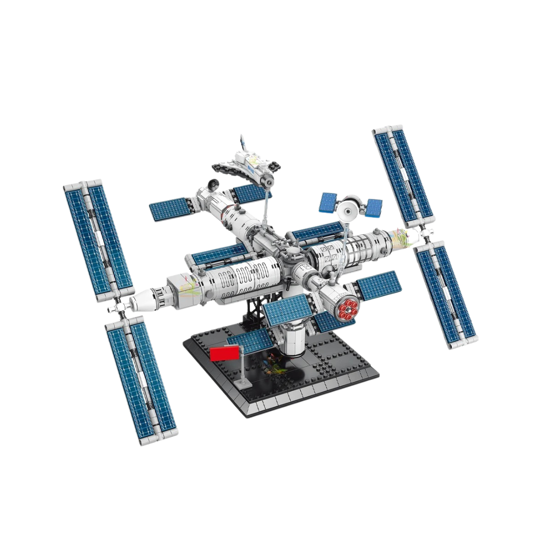 HUIQIBAO Aviation Spaceport Model Space Shuttle Rocket Launch Center Construction Building Blocks MOC Spaceship Kids Bricks Toy