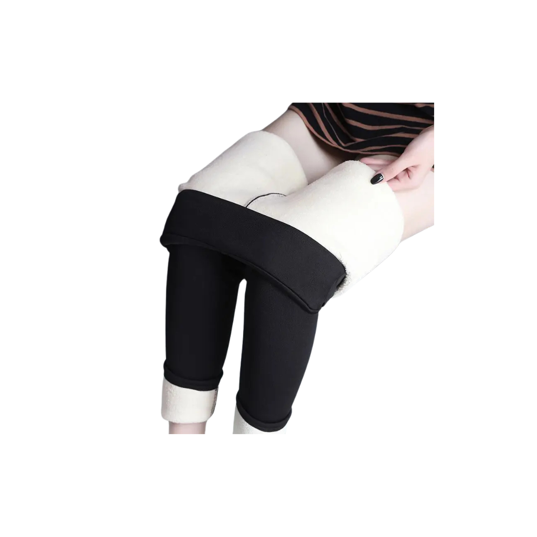 Women Thermal Leggings Winter Warm Sexy Elastic Translucent Pantyhose Female Fleece Thermal High Waist Slim Thicken Tight Pants