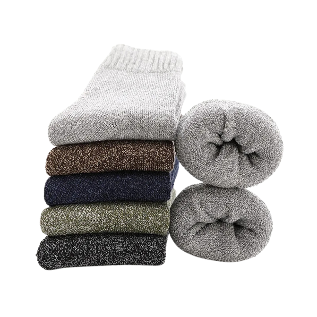 5 Pairs Thicken Wool Socks Men High Quality Towel Keep Warm Winter Socks Cotton Christmas Gift Socks For Man Thermal Size 38-45