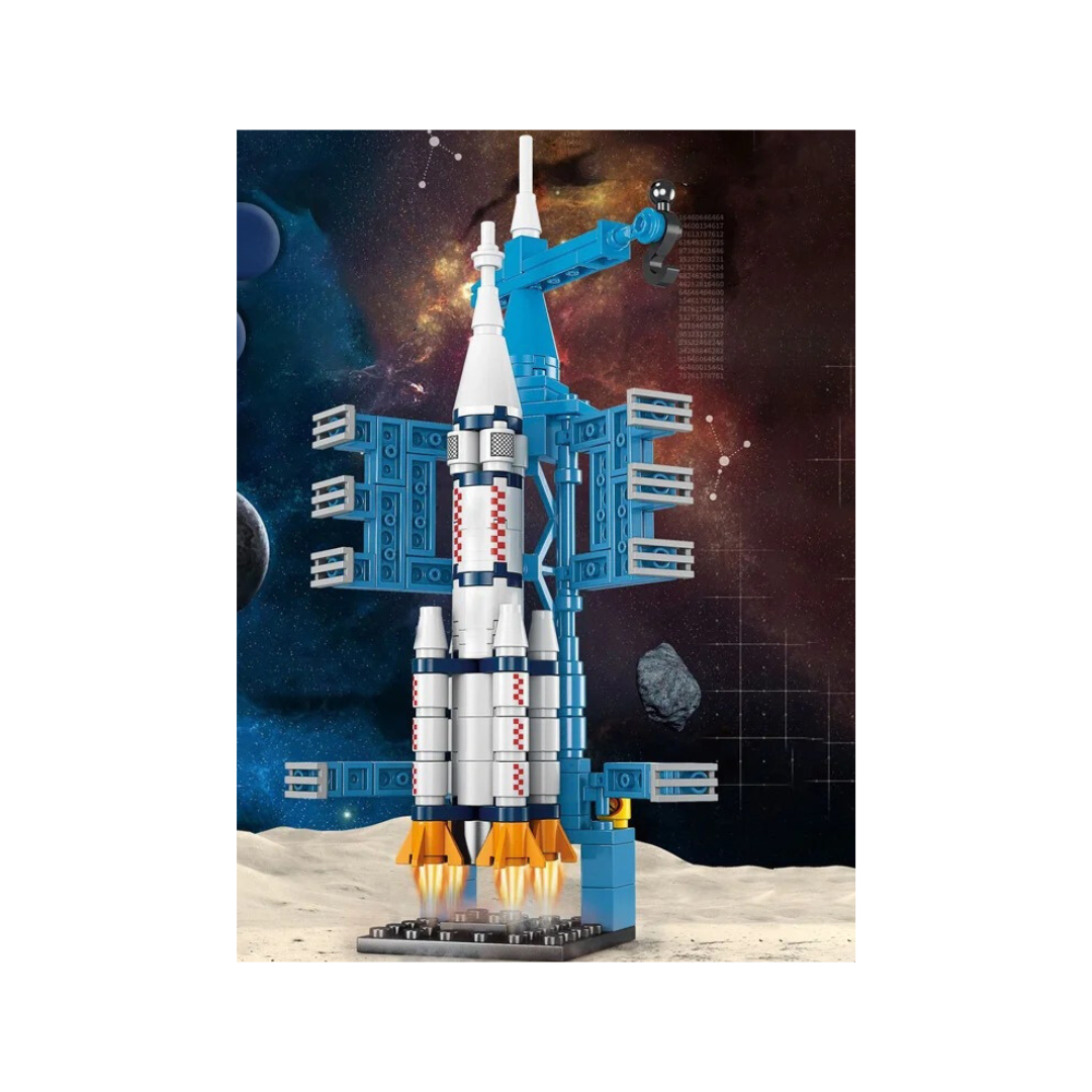 Spacecraft model assembly toys small particle building blocks boys' gifts kindergarten gifts children's toys