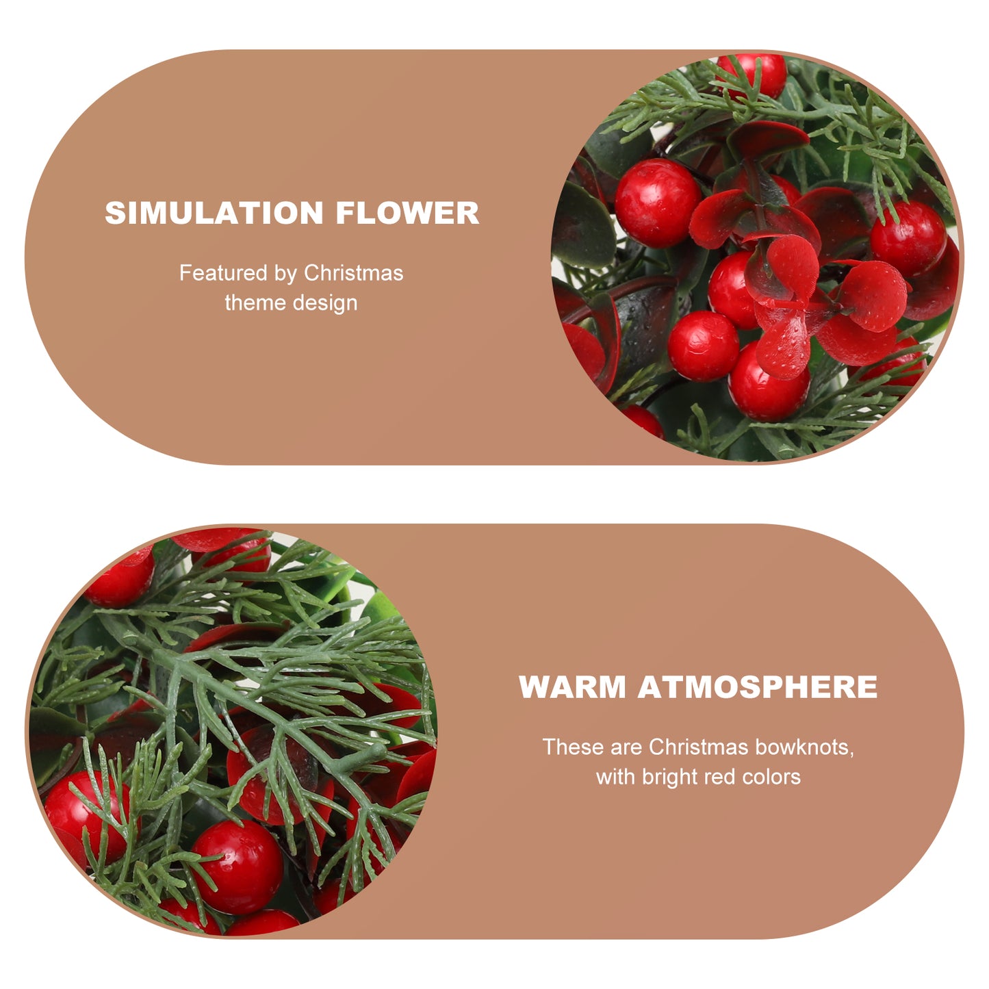 1pcs Winter Berry Wreath Christmas Tree Wreath Christmas Artificial Wreath Artificial Christmas Wreaths Xmas Porch Wreath