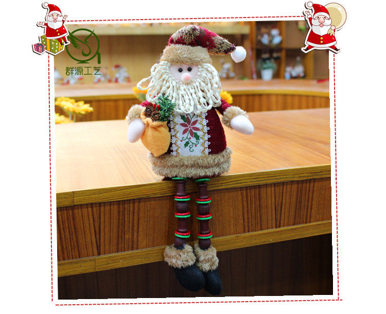 Cute Christmas Decoration Santa Claus Elk Santa Doll Christmas Ornaments Supplies New Year Home Decor Kid Gifts Navidad Natal