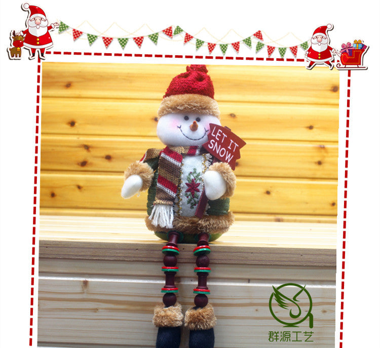 Cute Christmas Decoration Santa Claus Elk Santa Doll Christmas Ornaments Supplies New Year Home Decor Kid Gifts Navidad Natal