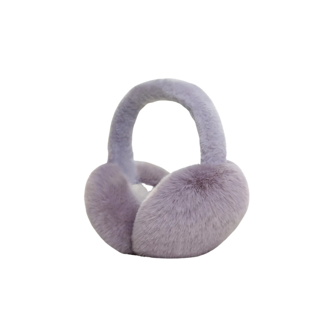 1PC Solid Color Soft Plush Ear Warmer Winter Warm Earmuffs Fashion  Ear Cover Outdoor Cold Protection Ear-Muffs Folding Earflap