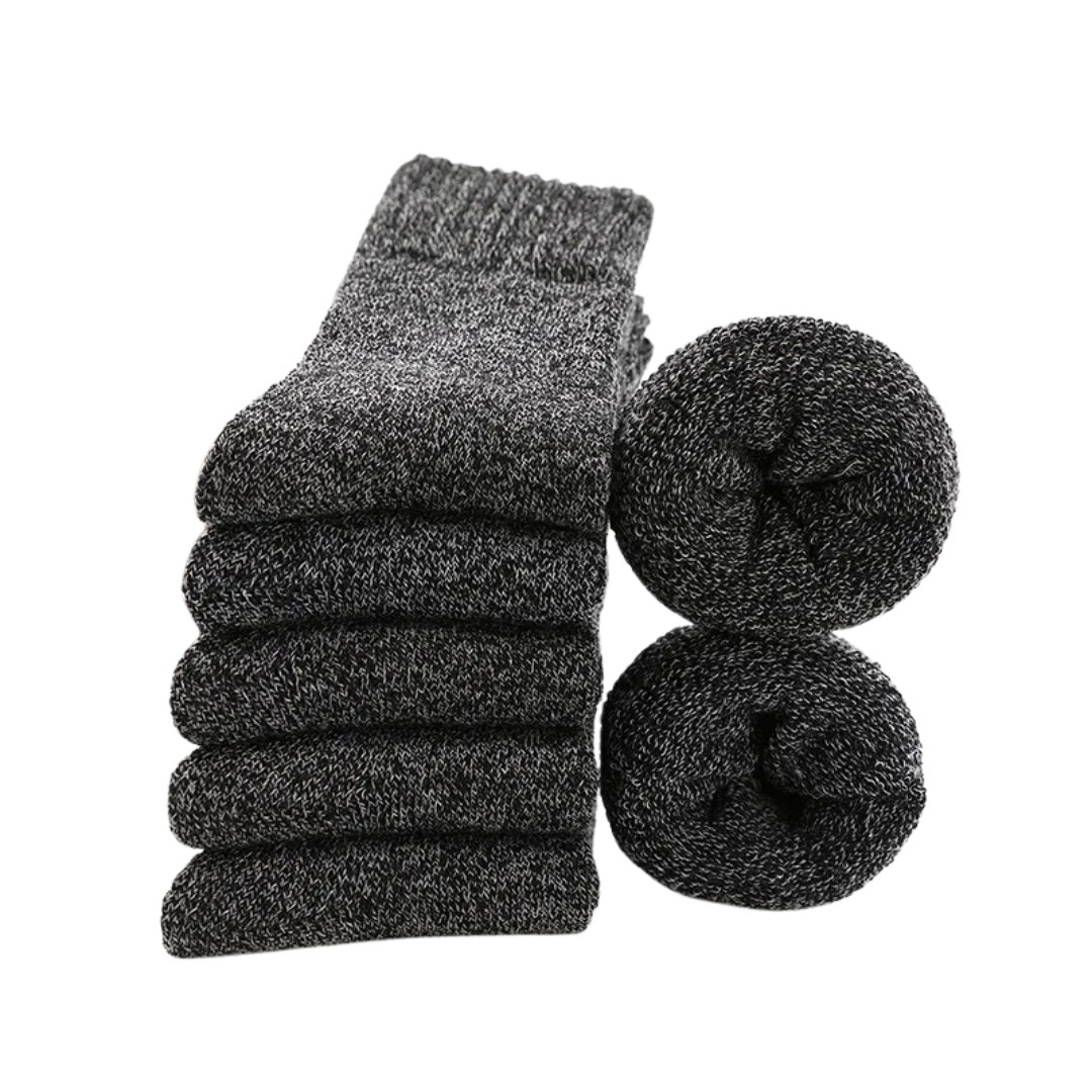 5 Pairs Thicken Wool Socks Men High Quality Towel Keep Warm Winter Socks Cotton Christmas Gift Socks For Man Thermal Size 38-45