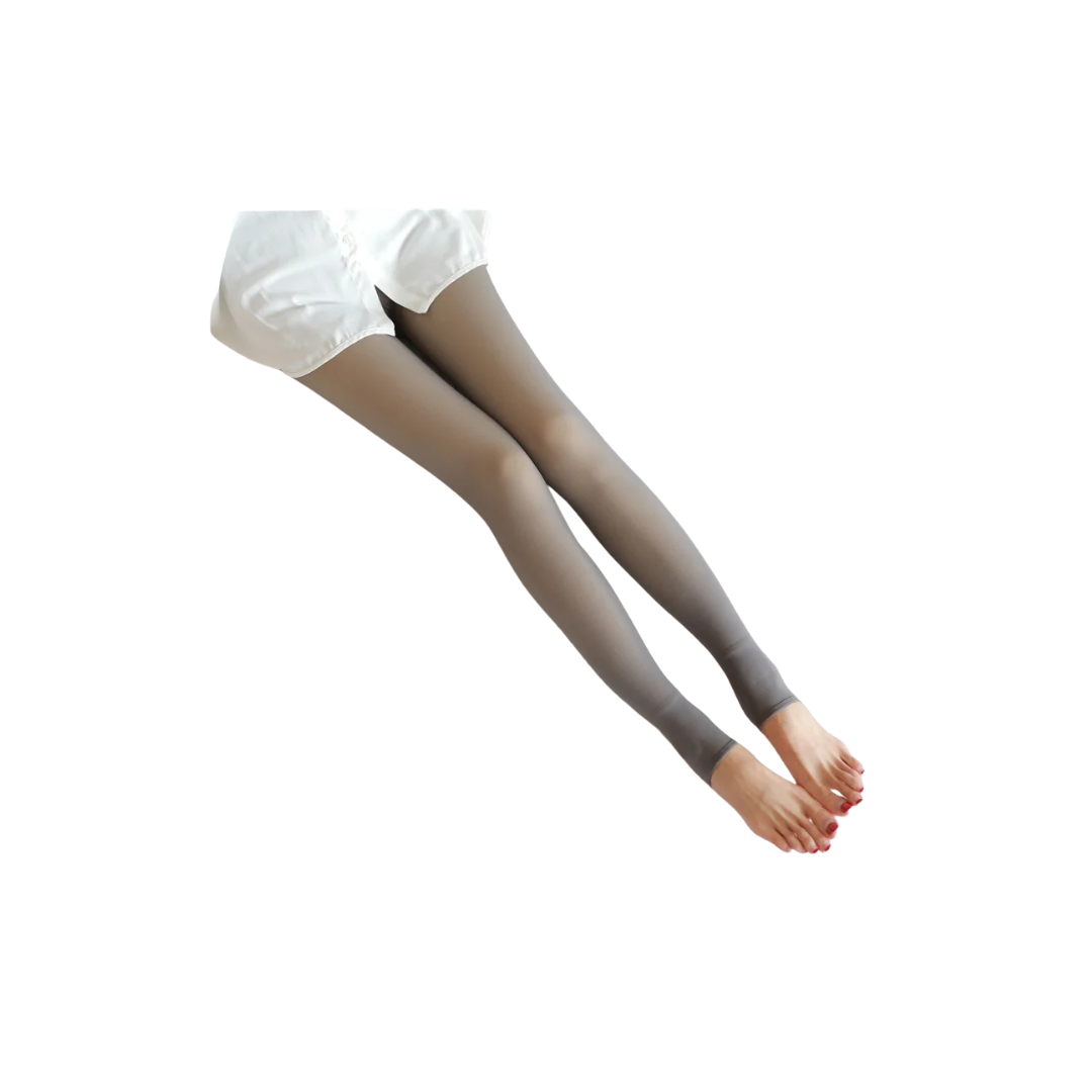 Women Thermal Leggings Winter Warm Sexy Elastic Translucent Pantyhose Female Fleece Thermal High Waist Slim Thicken Tight Pants