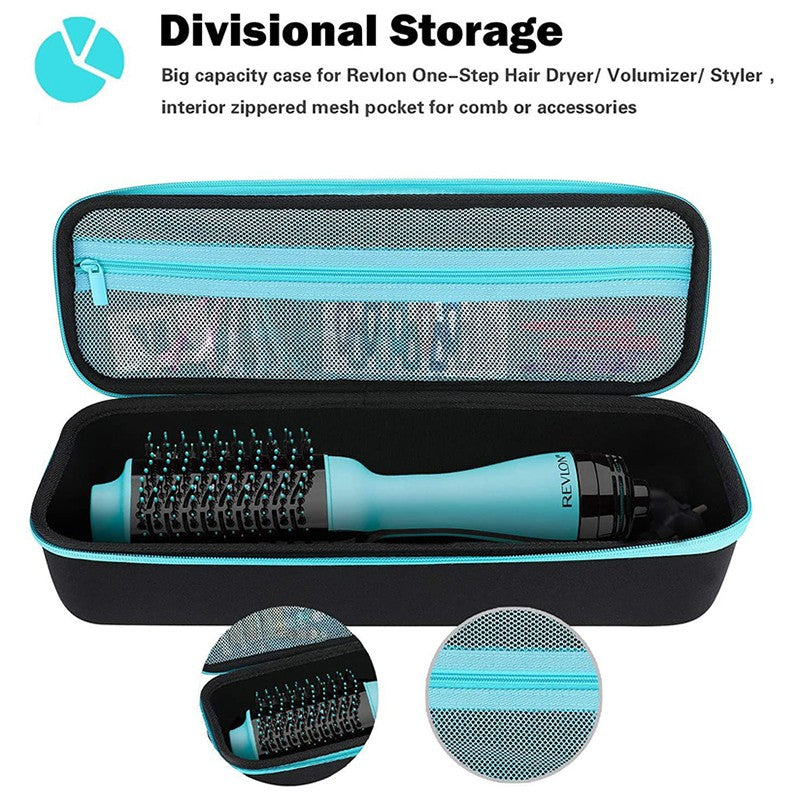 New EVA Hard Portable Carrying Protect Pouch for Revlon One-Step Hair Dryer and Volumizer Hot Air Brush Storage Bag Case