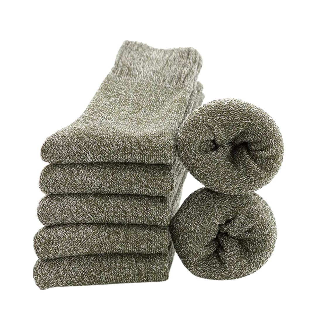 5 Pairs Thicken Wool Socks Men High Quality Towel Keep Warm Winter Socks Cotton Christmas Gift Socks For Man Thermal Size 38-45