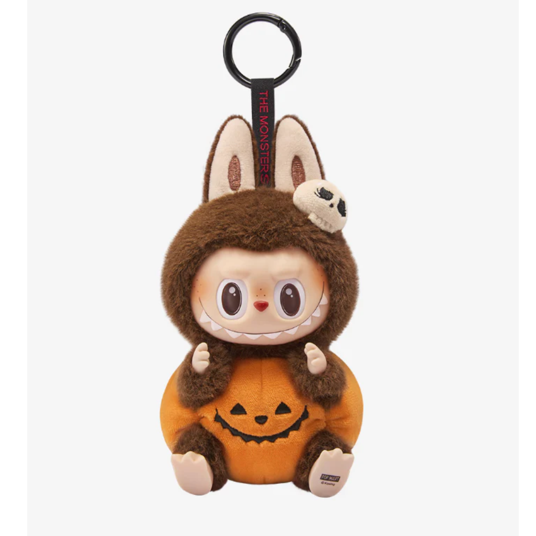 Replica Labubu Keychain Halloween Pumpkin Strange Carnival Labubu Pendant Surprise Collectible Doll Creative Ornament Toy Gift