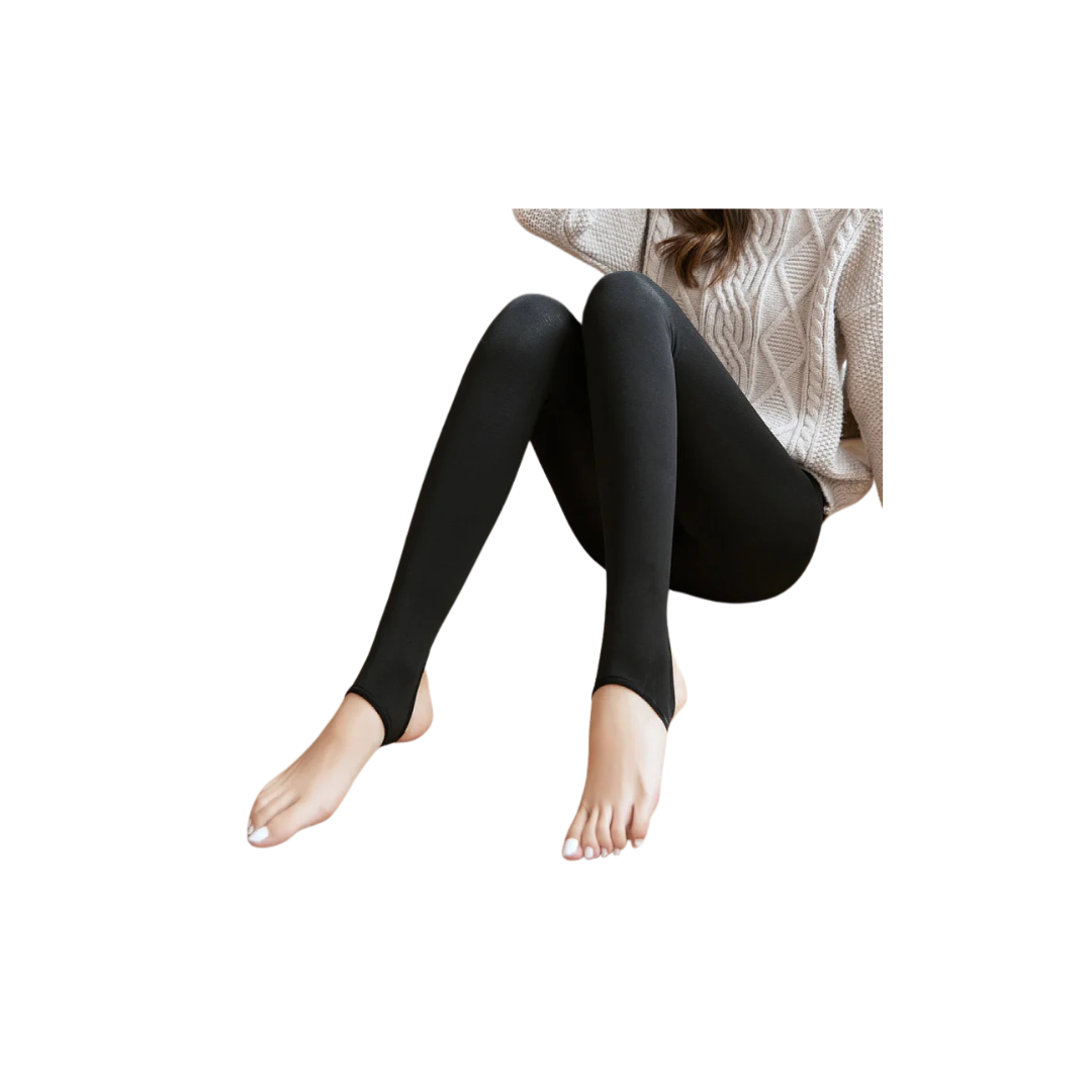 Women Thermal Leggings Winter Warm Sexy Elastic Translucent Pantyhose Female Fleece Thermal High Waist Slim Thicken Tight Pants