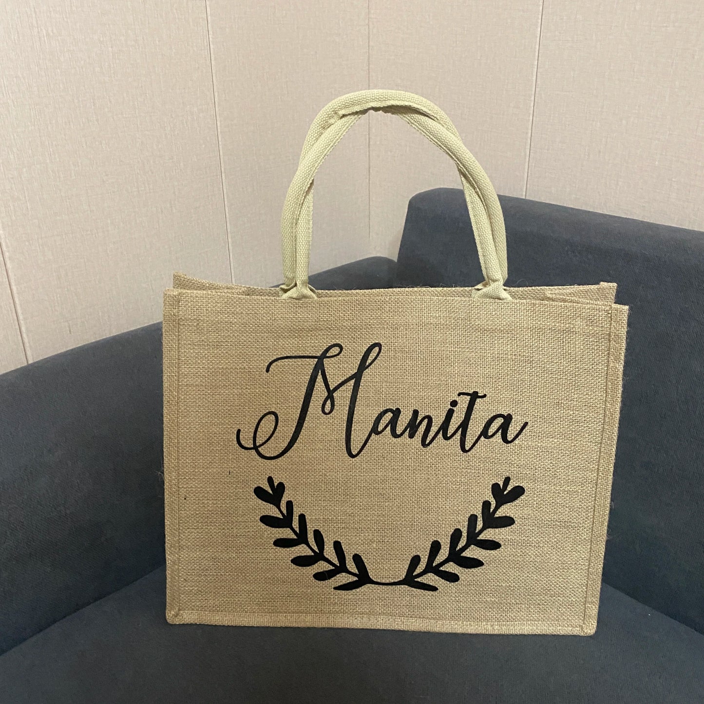 Personalized Jute Bag Bridesmaid Gift Bag Custom Burlap Tote Bag Bridal Bachelorette Party Beach Wedding Favors For Guests