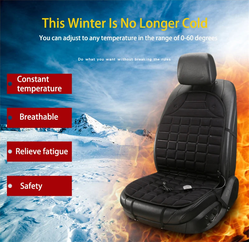 12V Car Heated Seats Winter Seat Heater Car Seat Heating Cushion Covers Car Electric Heated Seat Car Styling Winter Pad Cushions