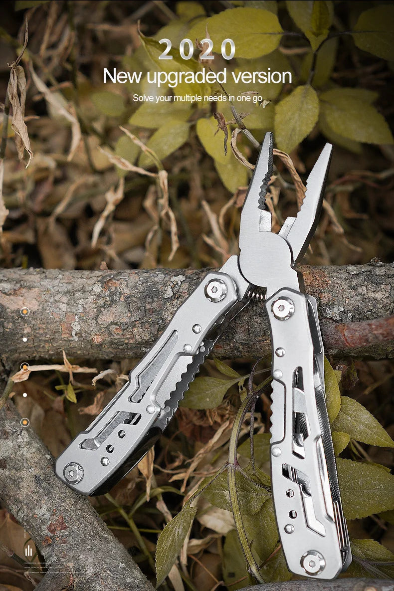 Multipurpose Knife Stainless Steel Multi-tool Pocket Knife Pliers Folding Knife Pliers Portable Folding Blade Survival Knife