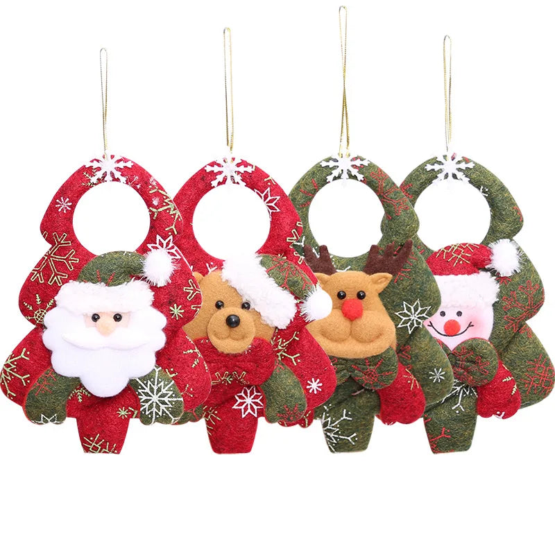 Christmas Dolls Santa Claus Snowman Elk Toys Xmas Figurines Red Xmas Tree Ornament Christmas Decorations For Home  navidad 2021