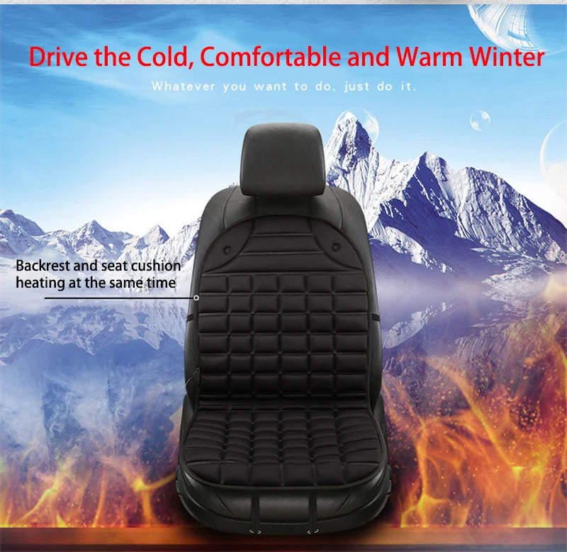 12V Car Heated Seats Winter Seat Heater Car Seat Heating Cushion Covers Car Electric Heated Seat Car Styling Winter Pad Cushions