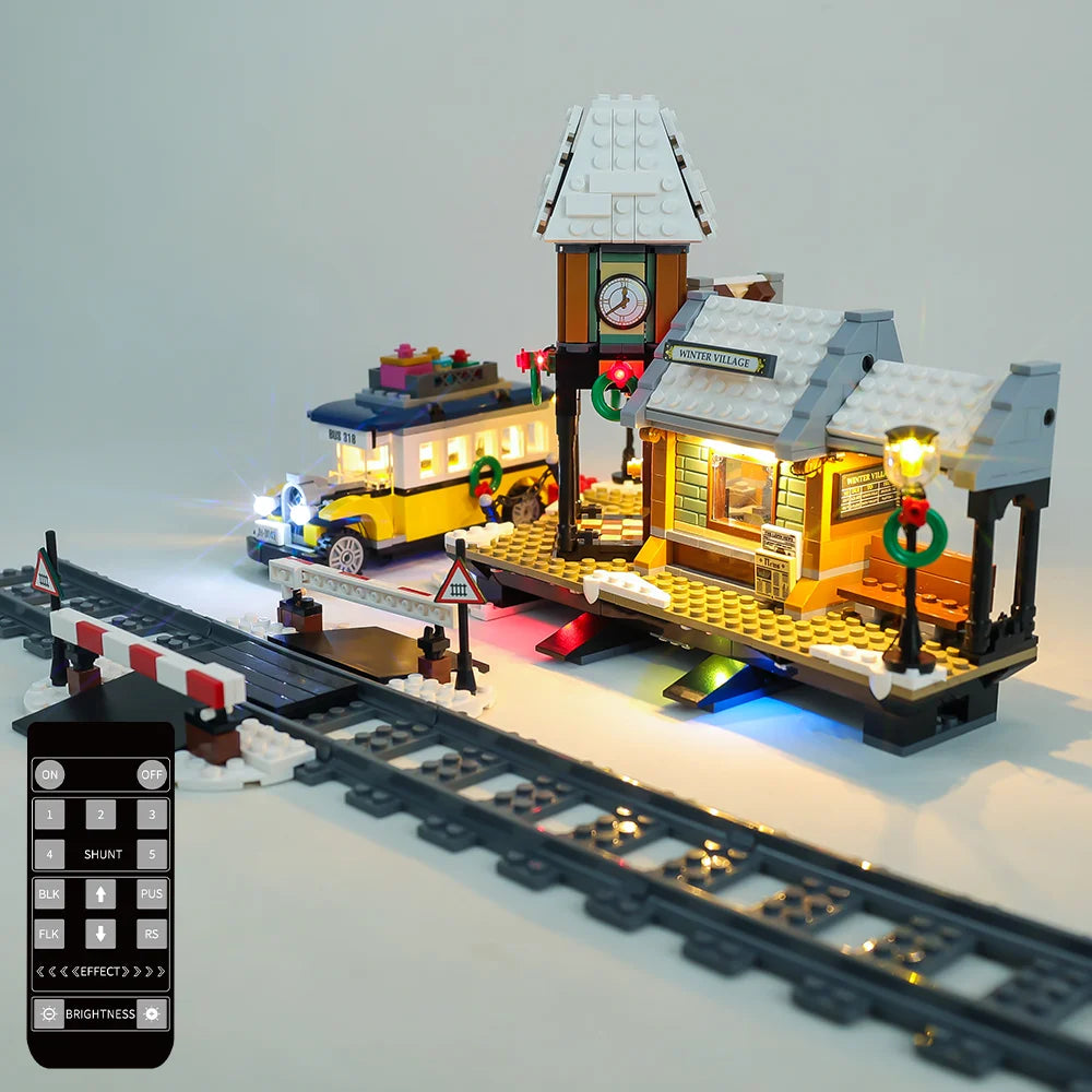 LED Light Kit For Christmas Gift 10259 Winter Village Station Series Compatible With 36011 Building Blocks Toy Lamp Set No Model