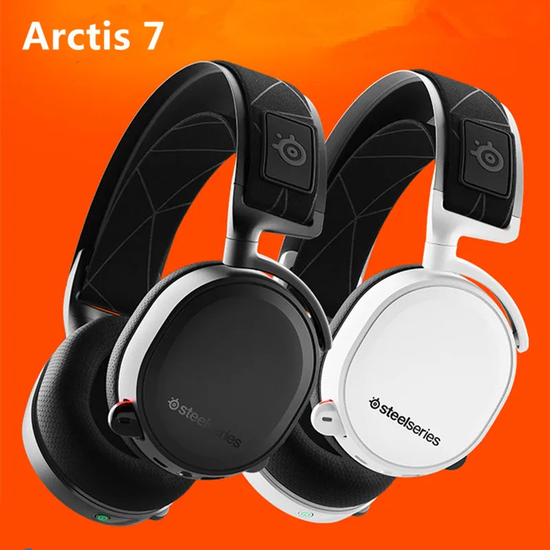 2019 Edition SteelSeries Arctis 7 Gaming Headset High  DTSXv2.0 7.1 Wireless game headset Headphone wear belt wheat