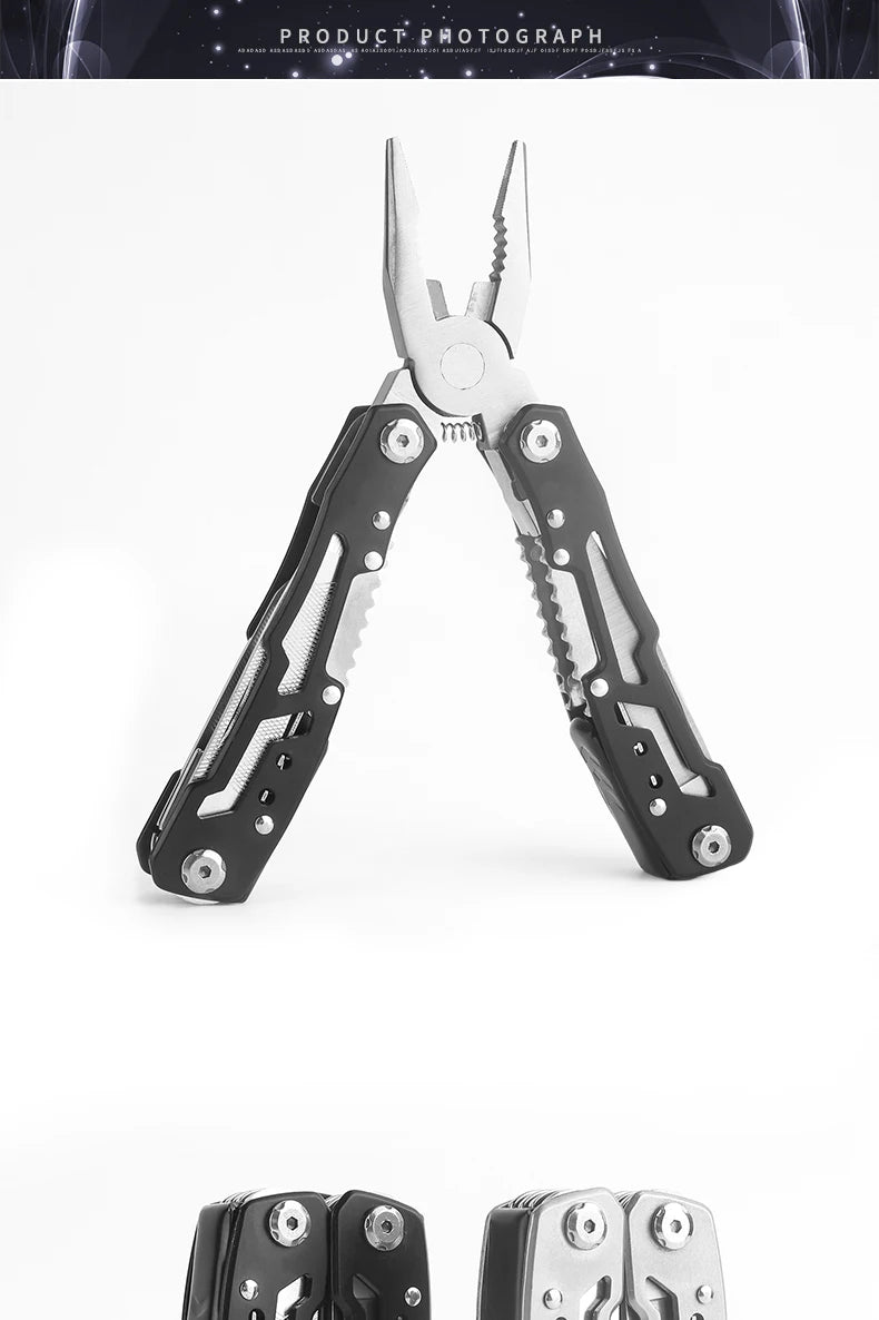 Multipurpose Knife Stainless Steel Multi-tool Pocket Knife Pliers Folding Knife Pliers Portable Folding Blade Survival Knife