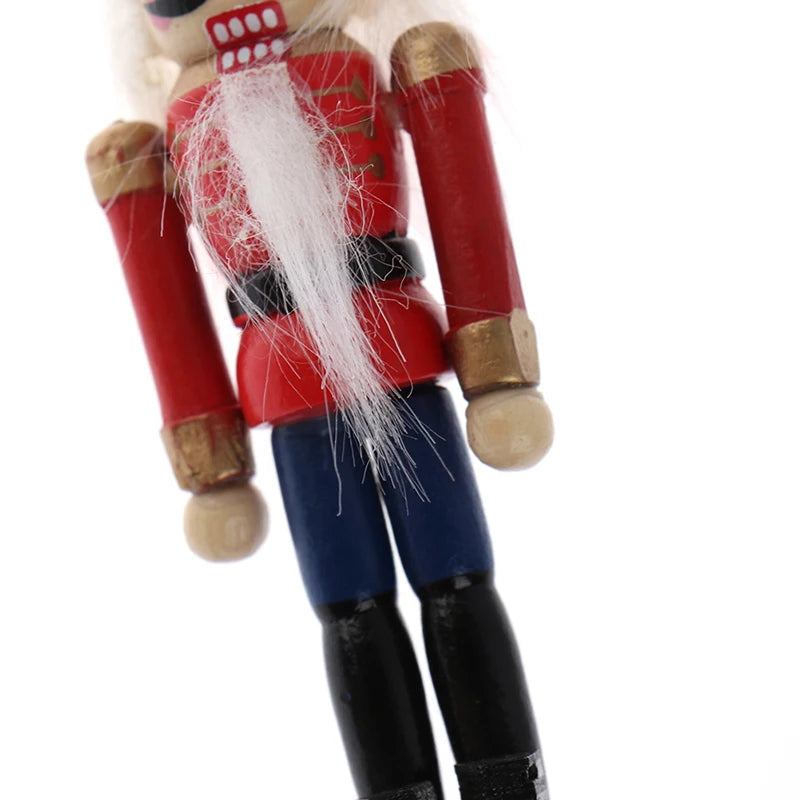 2020 Year 10cm Wooden Nutcracker Doll Soldier Puppet Christmas Kids Gifts New Year Christmas Tree Pendant Ornaments Decoration