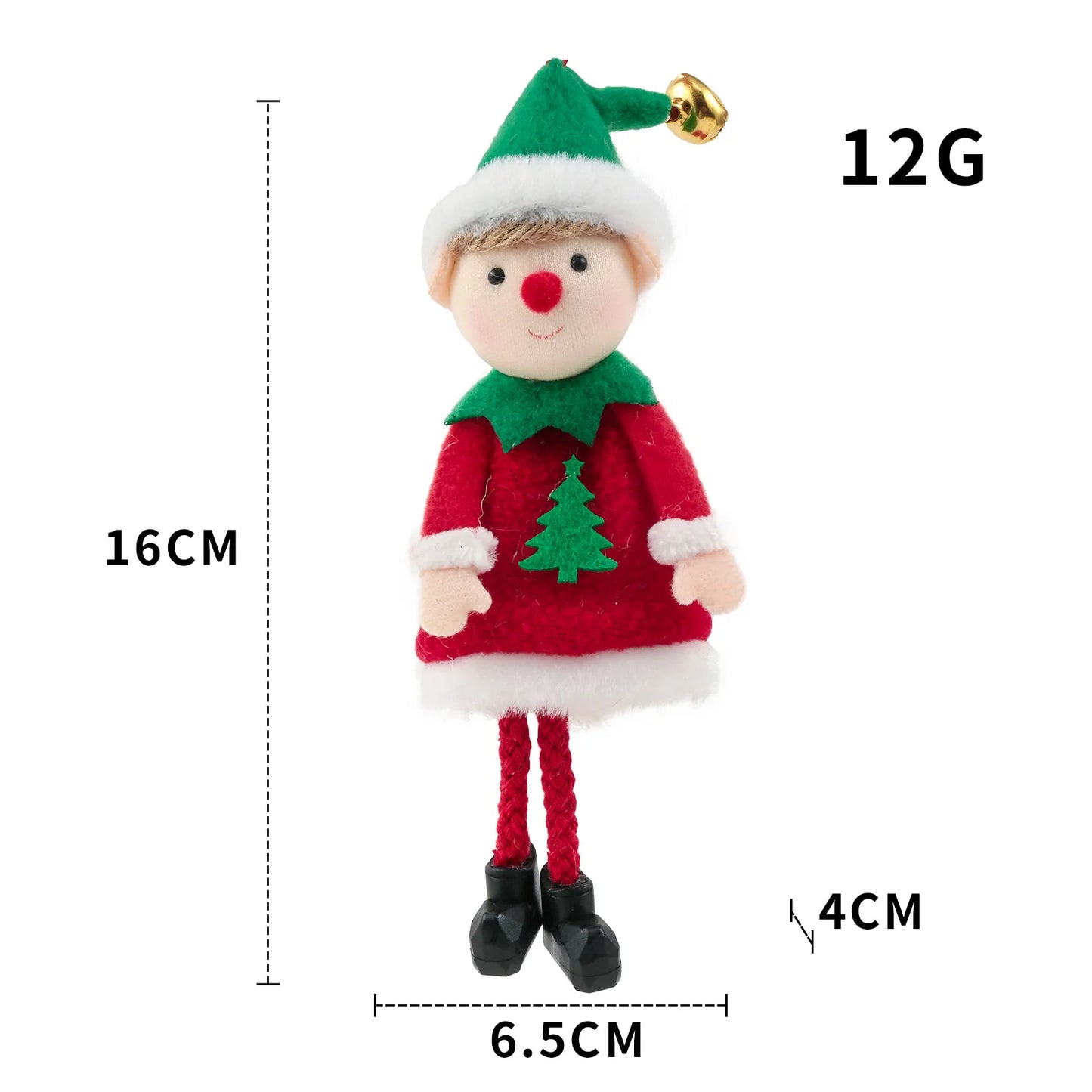 Christmas Decora tionRed and green fabric Plush Leg Elf Doll Ornaments Boys Girls Elves Toy Doll for 2022 New Year Home Decor