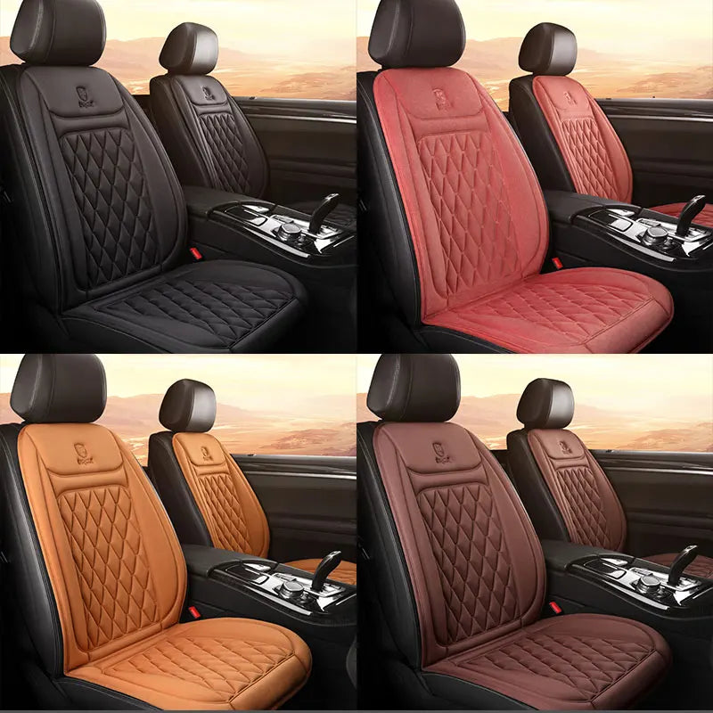 12-24v Heated Car Seat Cover 30' Fast Car Seat Heater Cloth/Flannel  Heated Car Seat Protector 25W Seat Heating Cover Car Seat