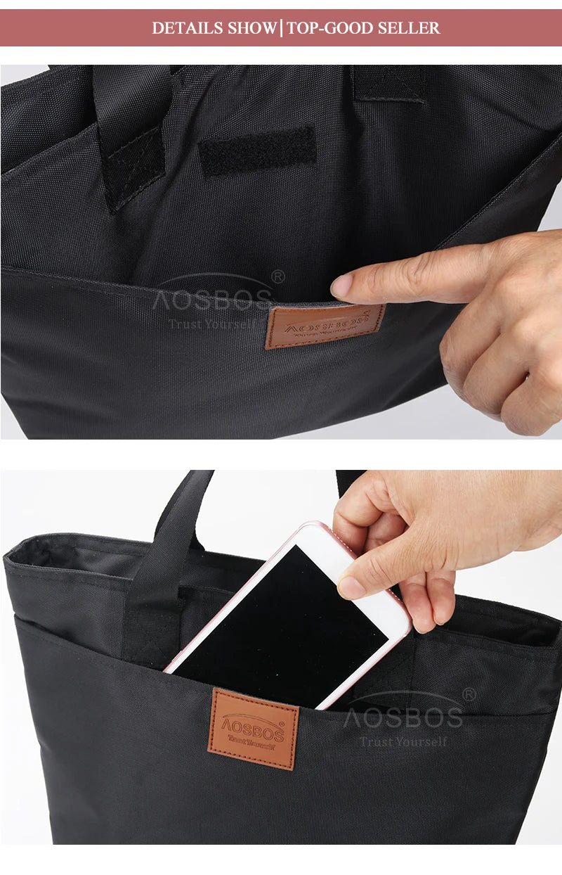 Aosbos Portable Thermal Lunch Bags for Women Kids Men Fashion  Picnic Cooler Lunch Bag Insulated Travel Food Tote Bags Box 2019