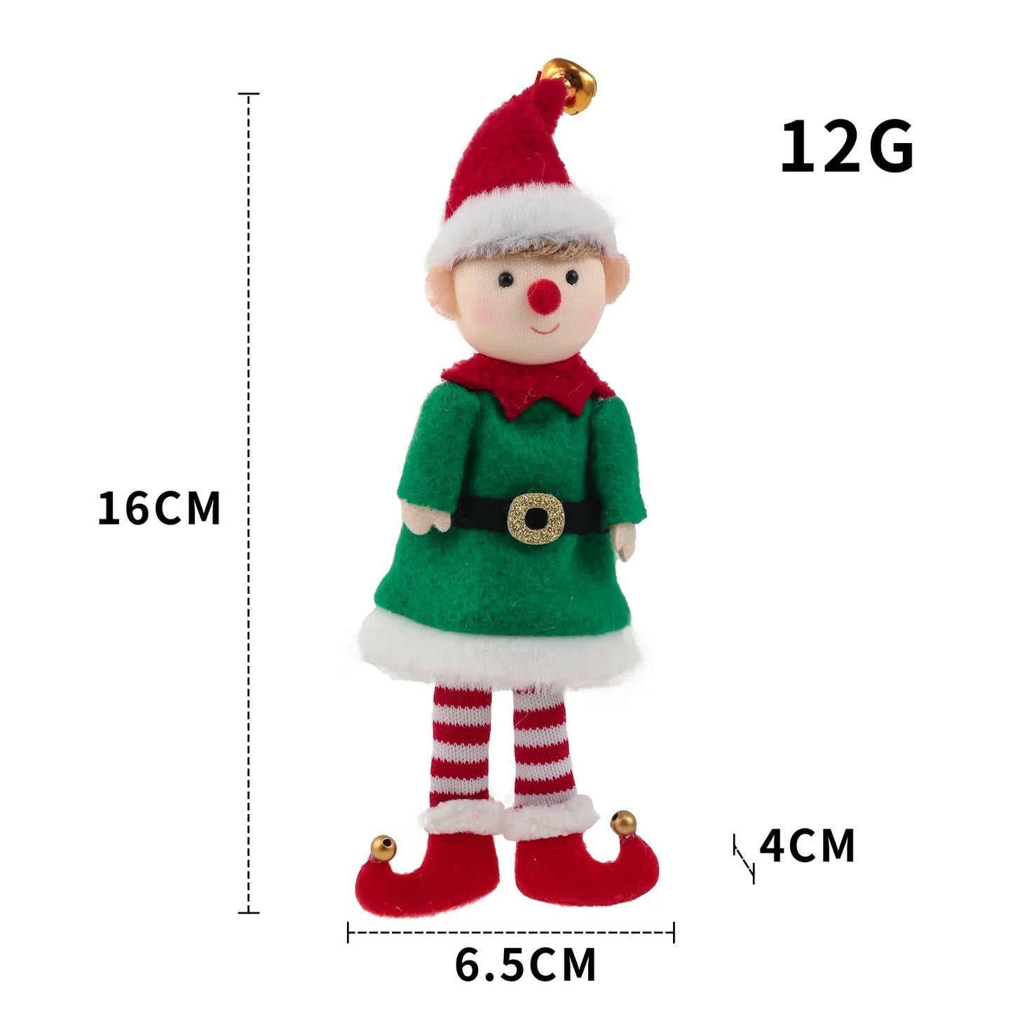 Christmas Decora tionRed and green fabric Plush Leg Elf Doll Ornaments Boys Girls Elves Toy Doll for 2022 New Year Home Decor