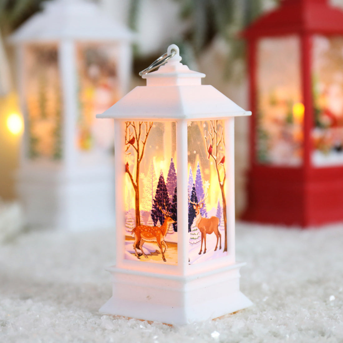 Christmas Lantern Light Merry Christmas Decorations for Home 2024Navidad Christmas Tree Ornaments Xmas Gift Happy New Year 2025