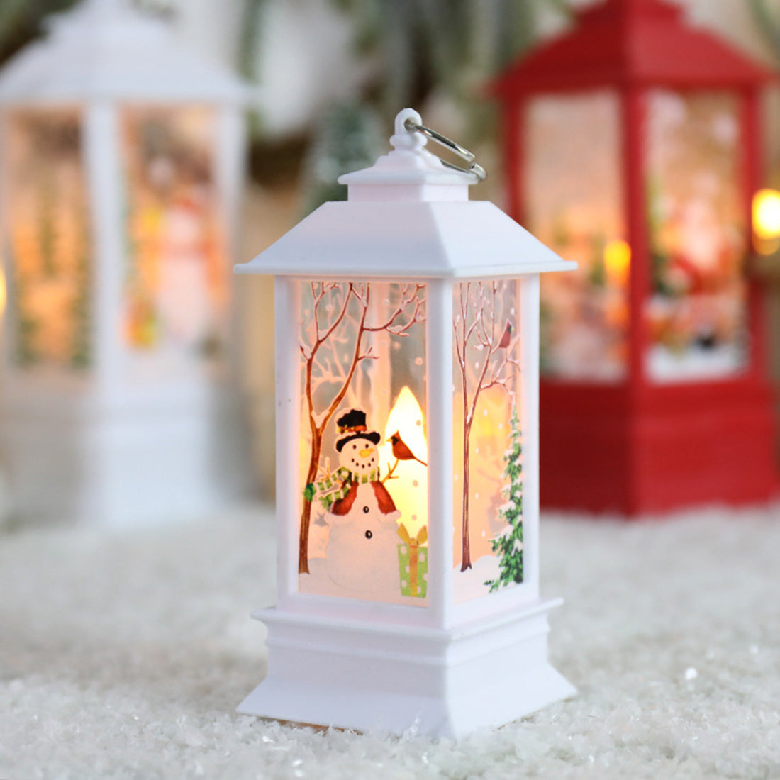 Christmas Lantern Light Merry Christmas Decorations for Home 2024Navidad Christmas Tree Ornaments Xmas Gift Happy New Year 2025