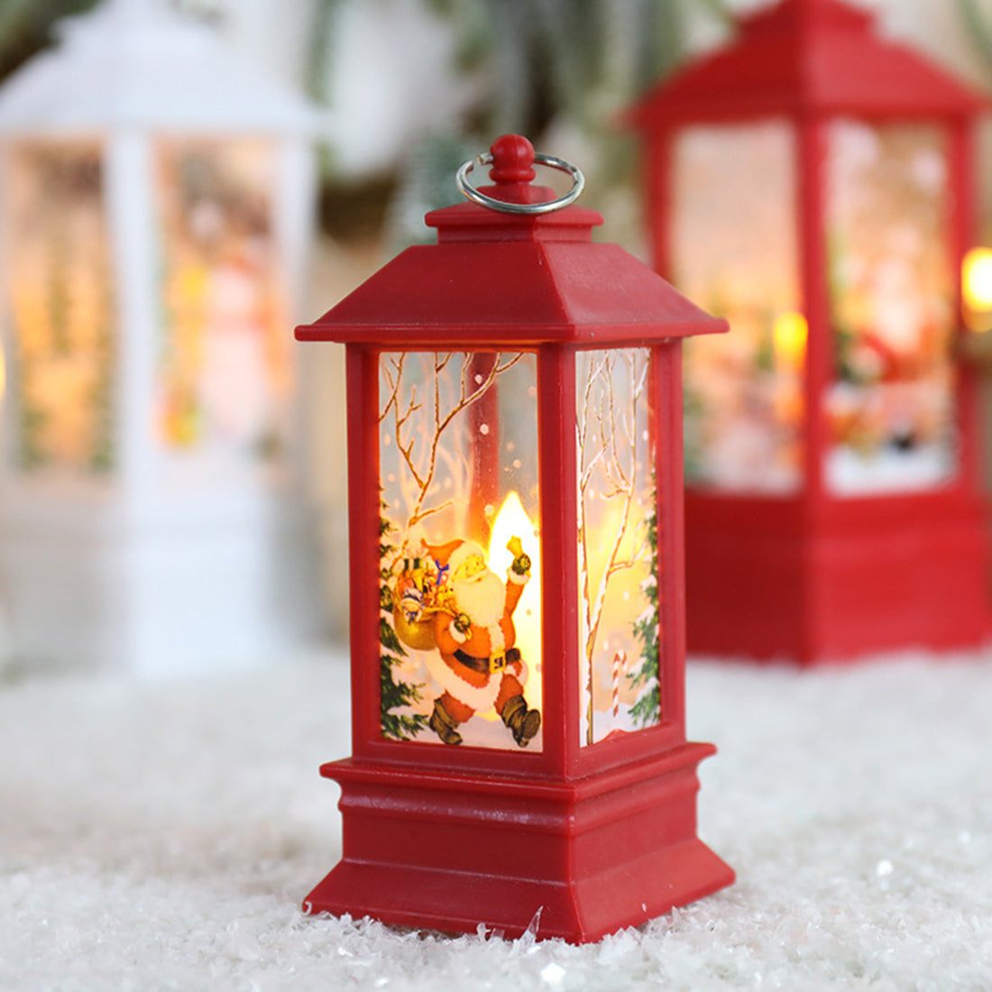 Christmas Lantern Light Merry Christmas Decorations for Home 2024Navidad Christmas Tree Ornaments Xmas Gift Happy New Year 2025