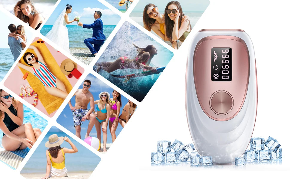 IPL Hair Removal 999900 Flashes Ice Colding Painless Epilator Depilator Full Body Hair Remover For Men Women Home Use