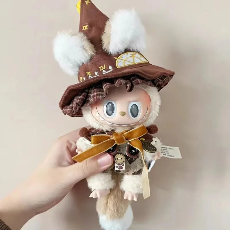 High Quality 17cm Labubu Clothe Beautiful Magic Elf Suit Cute Bikini Accessorie Collection Kwaii Ornament Toy Girl Festival Gift