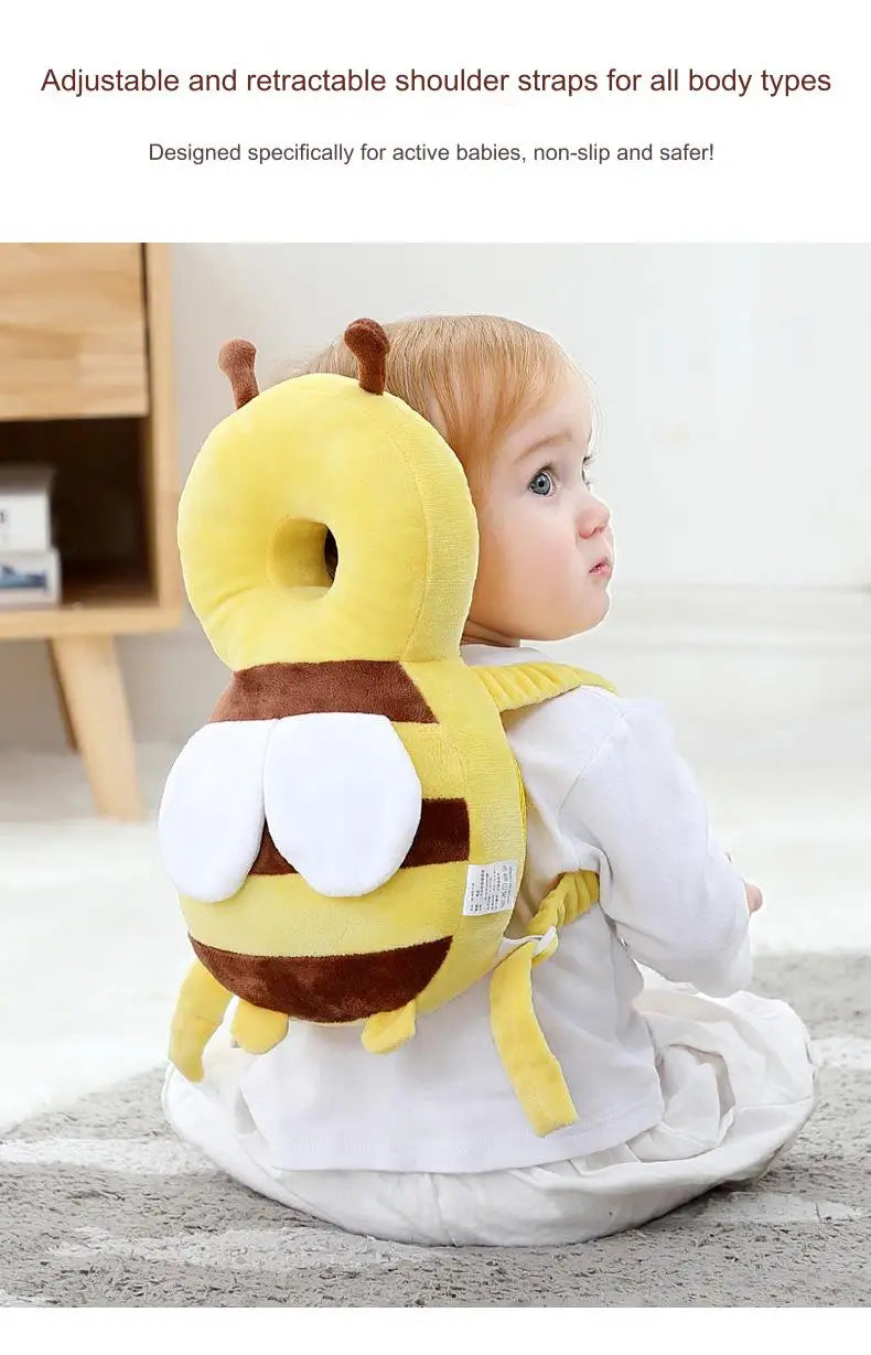 Head Back Protector Baby Protect Pillow Learn Walk Headgear Prevent Injured Safety Pad prevention Fall Cartoon Bee Kids Pillows