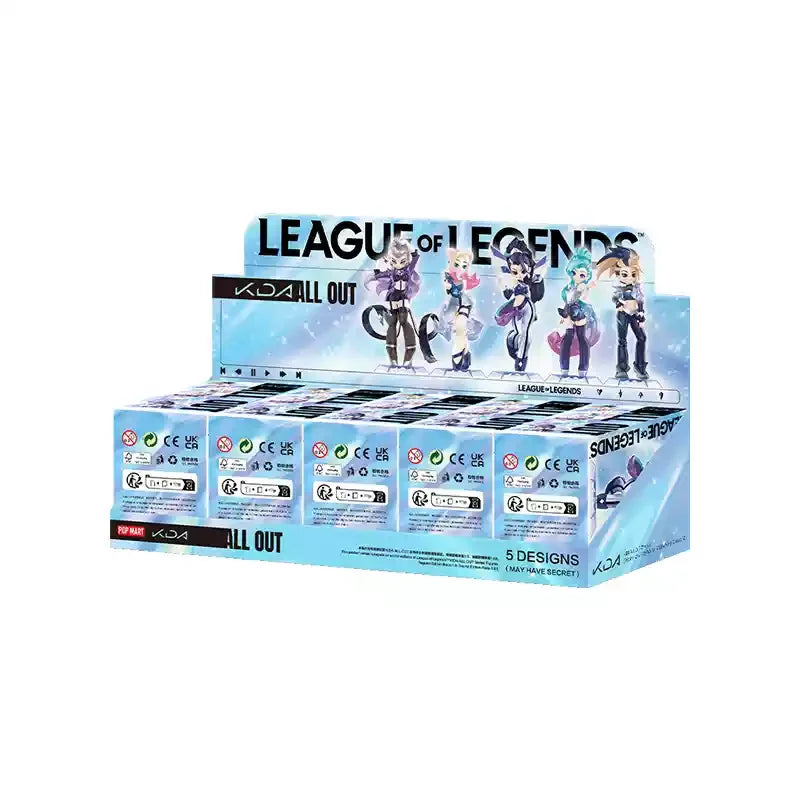 LOL League Of Legend Game Blind Box Toy K/DA All Out Girl Group Series mystery box Model Figurine Game Decoration Christmas Gift