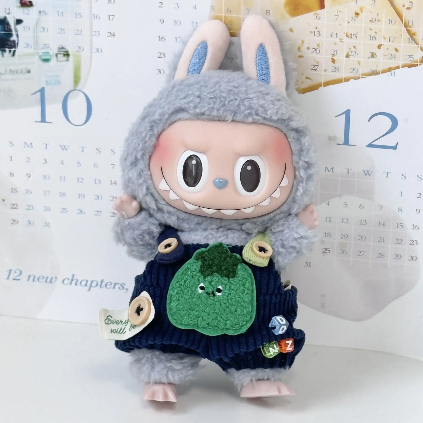 17cm Cute Mini Plush Doll'S Clothes Outfit Accessories For Korea Kpop Exo Labubu Idol Dolls Sweater Hoodie Clothing DIY Kid Gift