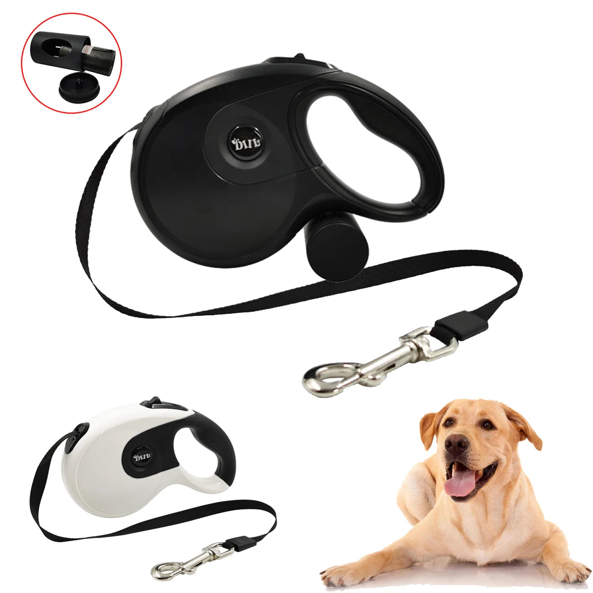 Big Dog Leash Automatic Retractable Long Nylon Rope For Small Medium Large Dogs Travel Hiking French Bulldog Labrador Supplies