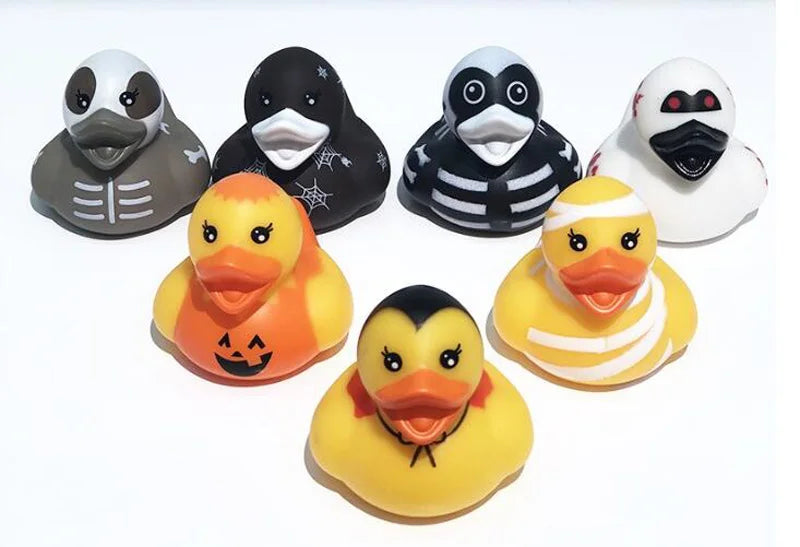 6-24pcs Halloween Rubber Ducks Assorted Rubber Ducks Halloween Ducks for Jeeps Ducking Halloween Decor Halloween Party Favors