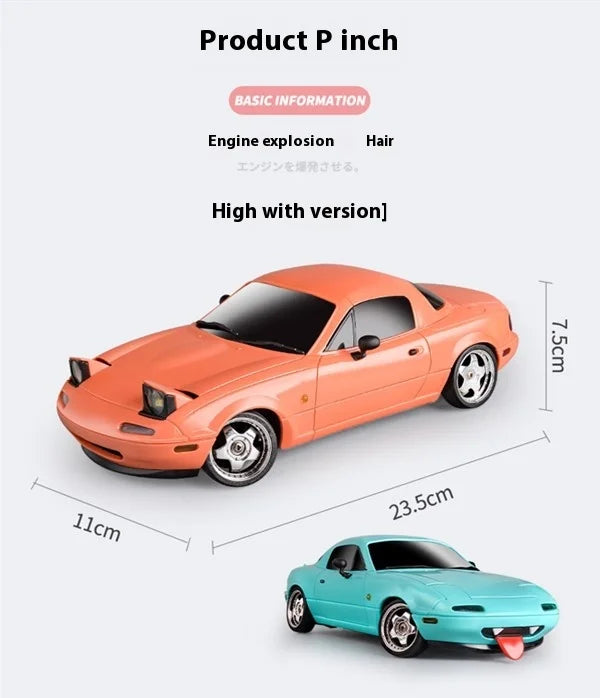 2024 New LD1804 Mazda Mx5 Premium Version Rc Drift Car Rc Cars With A Gyroscope Rear-Wheel Drive Toy Car Birthday Toys For Kid