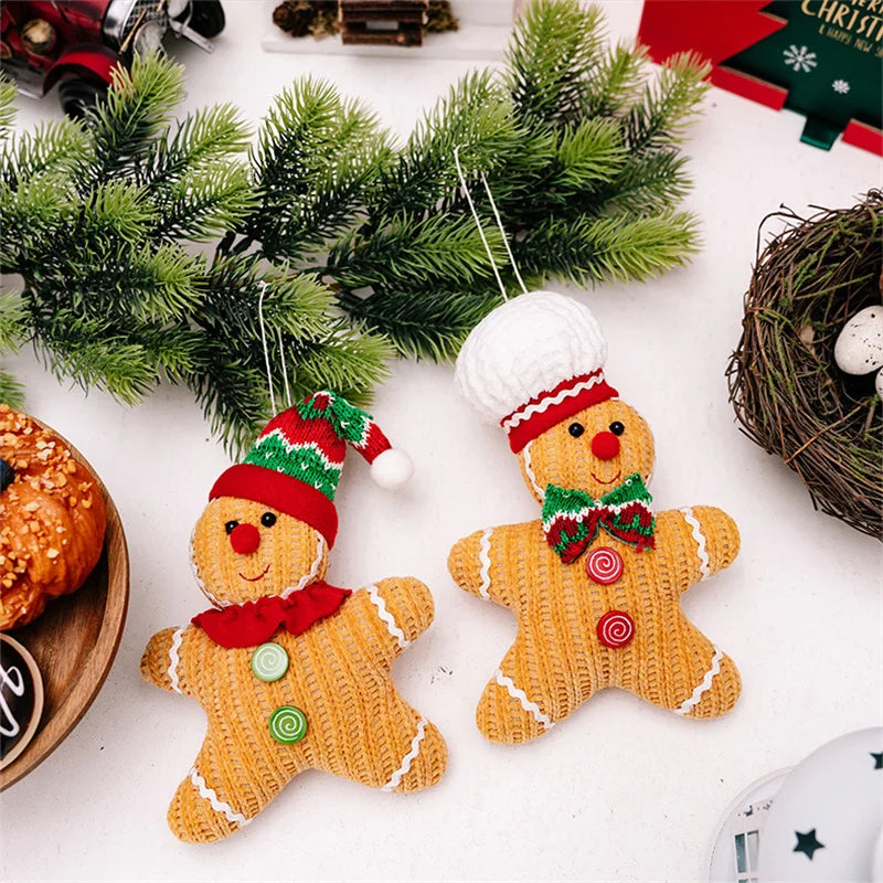 Christmas Decoration Gingerbread Man Doll Pendant Christmas Tree Pendant