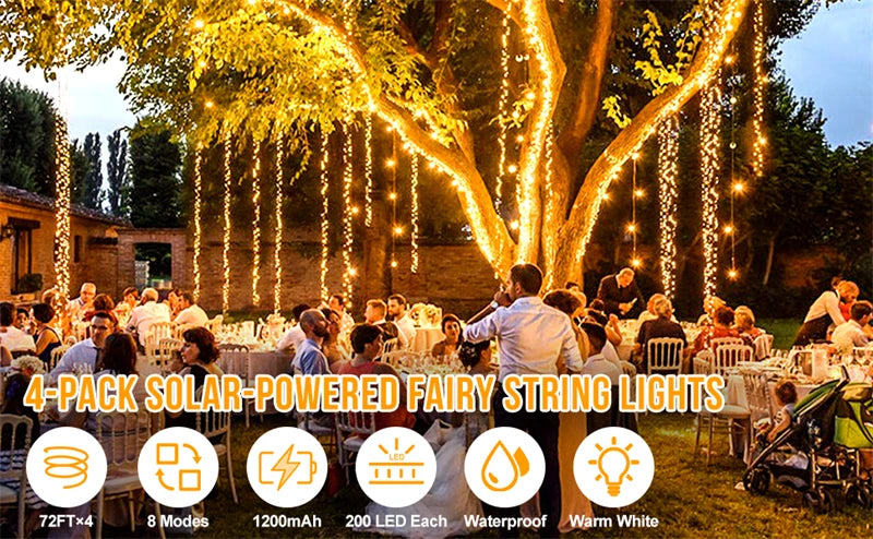 7M/12M/22/32M Solar Led Fairy Light Outdoor Festoon Led Waterproof Garland String Lights Christmas Party Garden Solar Lamp Decor