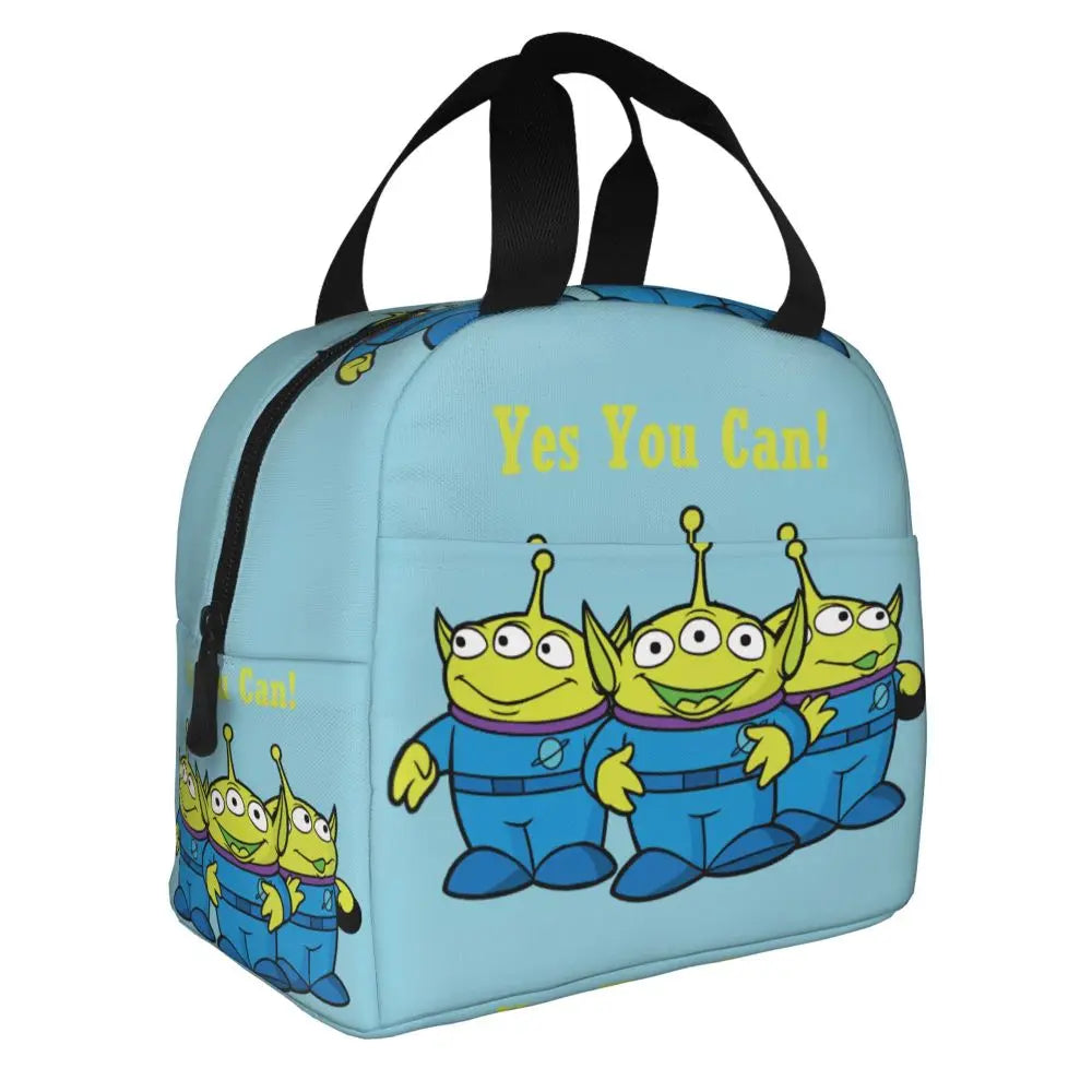 Custom Toy Story Buzz Ranger Suit Insulated Lunch Bag Reusable Thermal Cooler Bento Box For Women Food Container Tote Bags