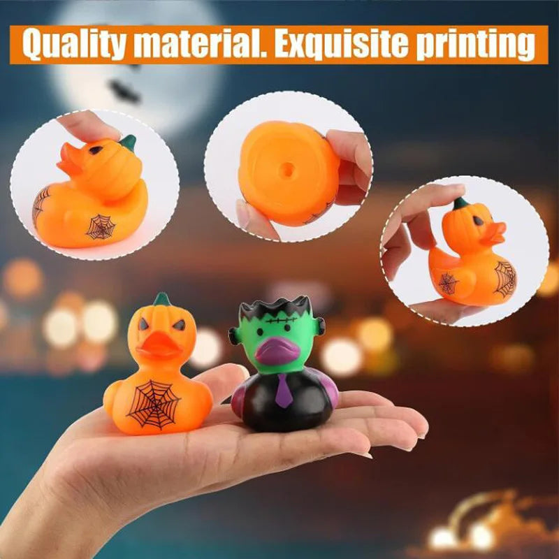 6-24pcs Halloween Rubber Ducks Assorted Rubber Ducks Halloween Ducks for Jeeps Ducking Halloween Decor Halloween Party Favors