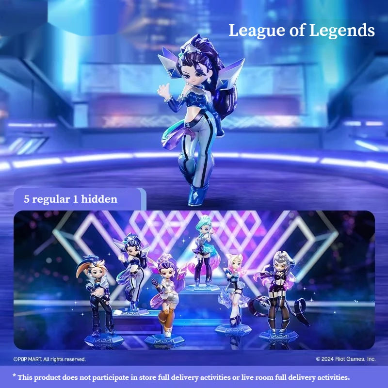 LOL League Of Legend Game Blind Box Toy K/DA All Out Girl Group Series mystery box Model Figurine Game Decoration Christmas Gift