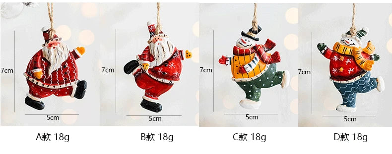 2022 Christmas Tree Decorations Christmas Resin Pendant Ornaments Home Decor DIY Kids Toys Gifts DIY Handmade Jewelry