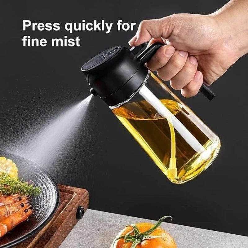 16oz 470ml Olive Oil Dispenser Bottle for Kitchen Oil Sprayer Jar for BBQ Cooking Kitchen Salad Barbecue Seasoning Tools