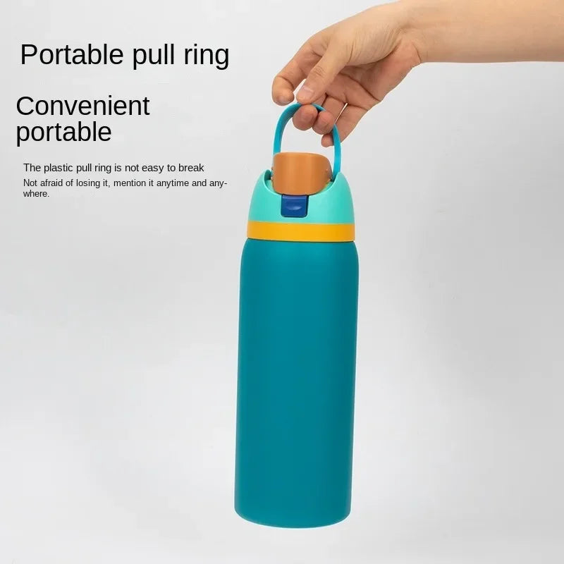 32oz Stainless Steel Thermos Cup Portable Sports Water Bottle Car Insulated Cup Outdoor Drinking Cup Kettle Travel Vacuum Flasks