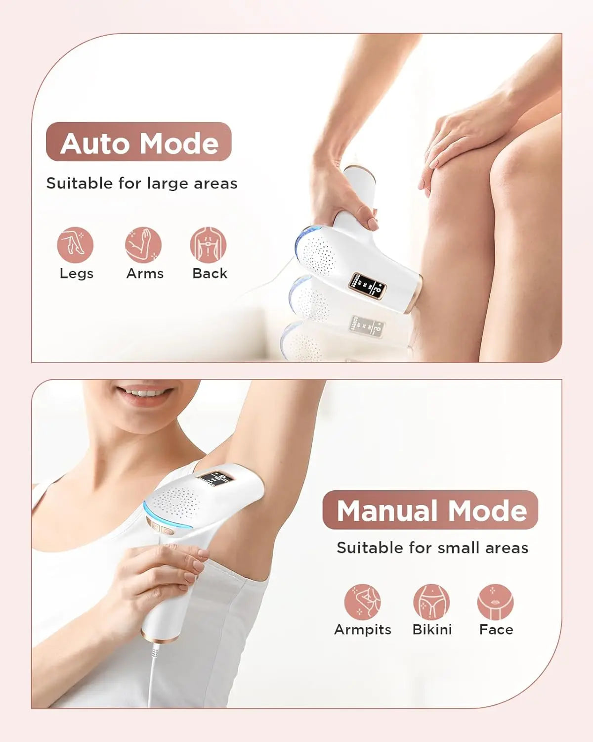 999900 Flashes IPL Hair Removal LCD Display Facial Body Arms Bikinis Photoepilator Home Use For Women Men Hair Removal Machine