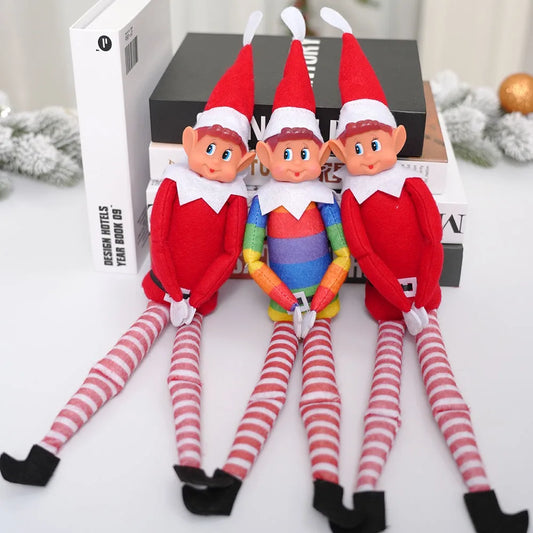 Christmas Elf Doll New Bookshelf Fairy Doll Christmas Doll Accessories Desk Ornaments Home Decorations