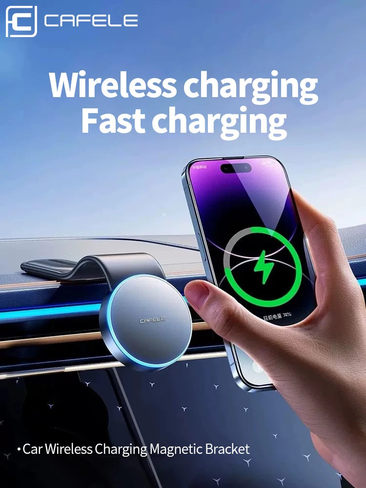 15W Wirelss Charger Holder Magnetic Car Phone Holder Foldable Car Cell Support Portable Charger Fast Charge Mount For BMW F10