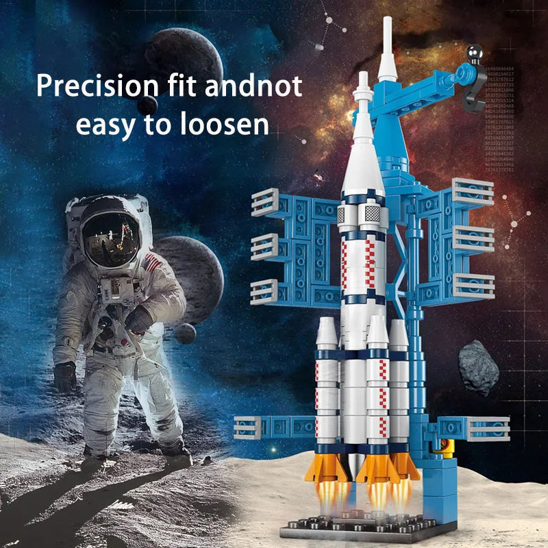 Spacecraft model assembly toys small particle building blocks boys' gifts kindergarten gifts children's toys